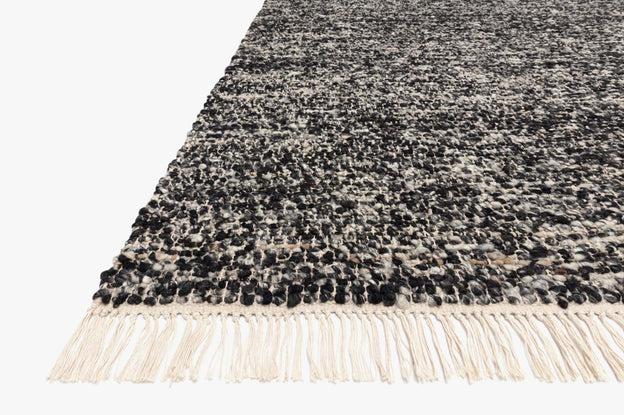 Hayes Rug Magnolia Home by Joanna Gaines - HAY-01 Onyx/Silver-Loloi Rugs-Blue Hand Home