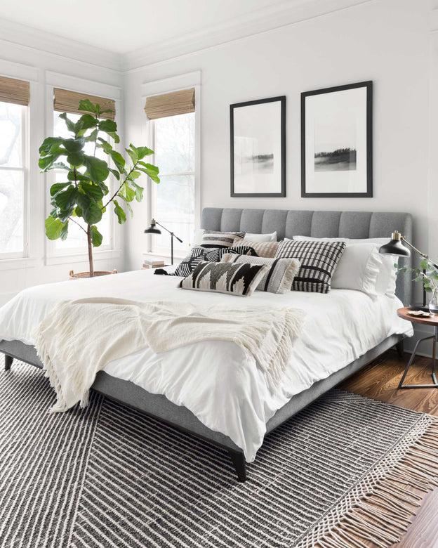 Newton Rug Magnolia Home by Joanna Gaines - NET-01 Charcoal/Ivory-Loloi Rugs-Blue Hand Home
