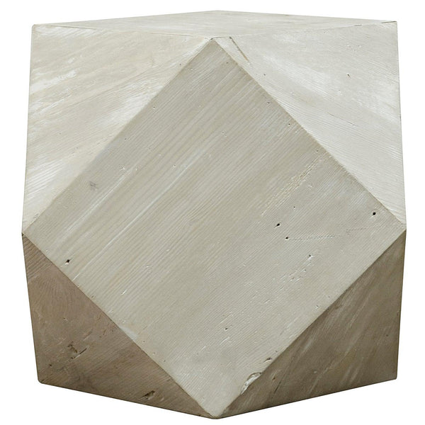 Reclaimed Lumber Iconsahedron Side Table-CFC Furniture-Blue Hand Home