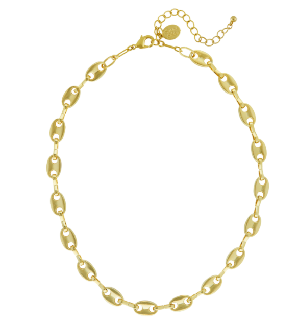 Susan Shaw Buckle Chain Necklace-Susan Shaw Jewelry-Blue Hand Home