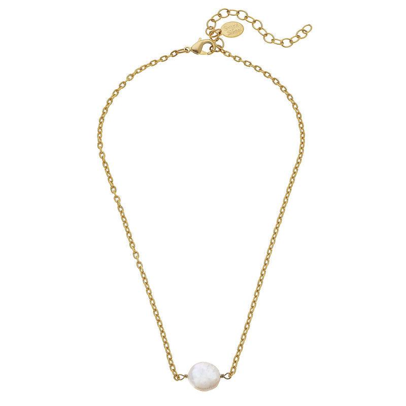 Dainty Pearl Necklace-Susan Shaw Jewelry-Blue Hand Home