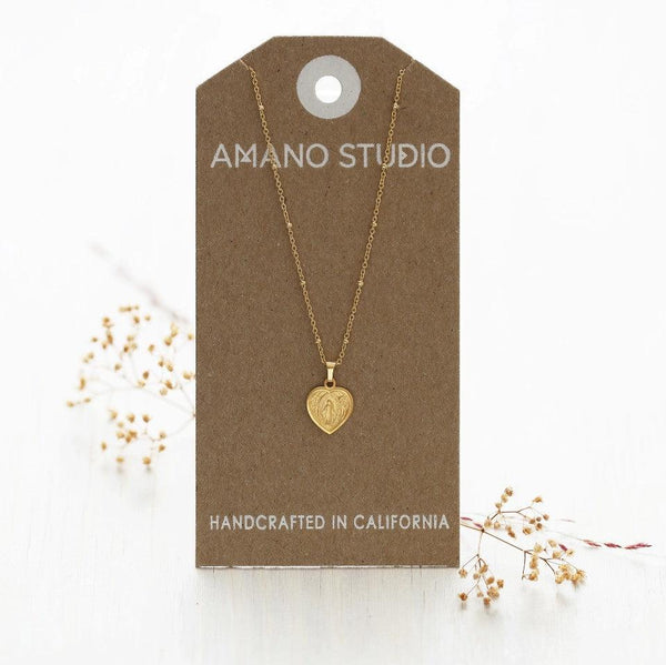Miraculous Mary Medallion-Amano Studio-Blue Hand Home