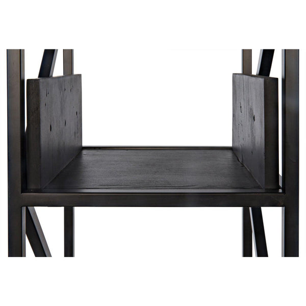 Industrialist Bookcase, Reclaimed Lumber Shelves-CFC Furniture-Blue Hand Home