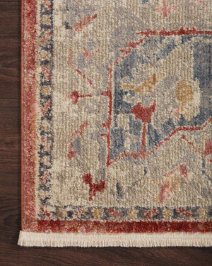 Janey Rug Magnolia Home by Joanna Gaines - JAY-01 Garnet/Multi-Loloi Rugs-Blue Hand Home