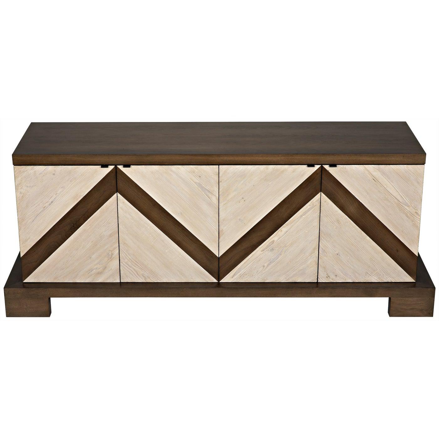 Miller Sideboard, Reclaimed Lumber/Walnut Top/Base-CFC Furniture-Blue Hand Home