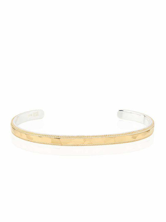 Anna Beck Hammered and Wired Stacking Cuff - Gold