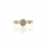 Anna Beck Labradorite Triple Stone Stacking Ring - Gold-Anna Beck Jewelry-Blue Hand Home