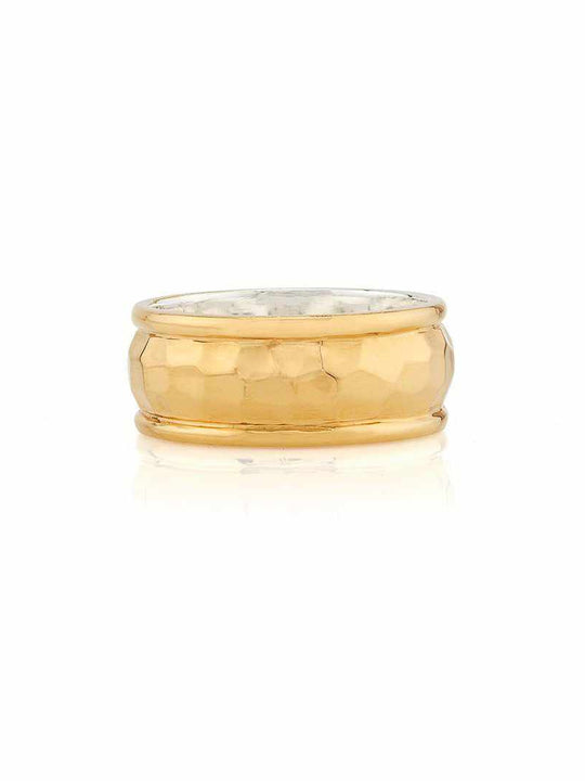 Anna Beck Hammered Cigar Ring - Gold