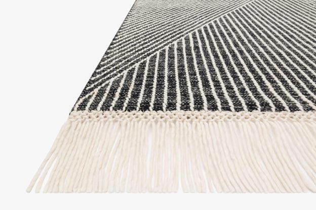 Newton Rug Magnolia Home by Joanna Gaines - NET-01 Charcoal/Ivory-Loloi Rugs-Blue Hand Home