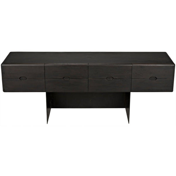 Reclaimed Lumber Begonia Sideboard, Steel Base-CFC Furniture-Blue Hand Home