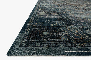 James Rug Magnolia Home by Joanna Gaines - JAE-05 Ocean/Onyx-Loloi Rugs-Blue Hand Home