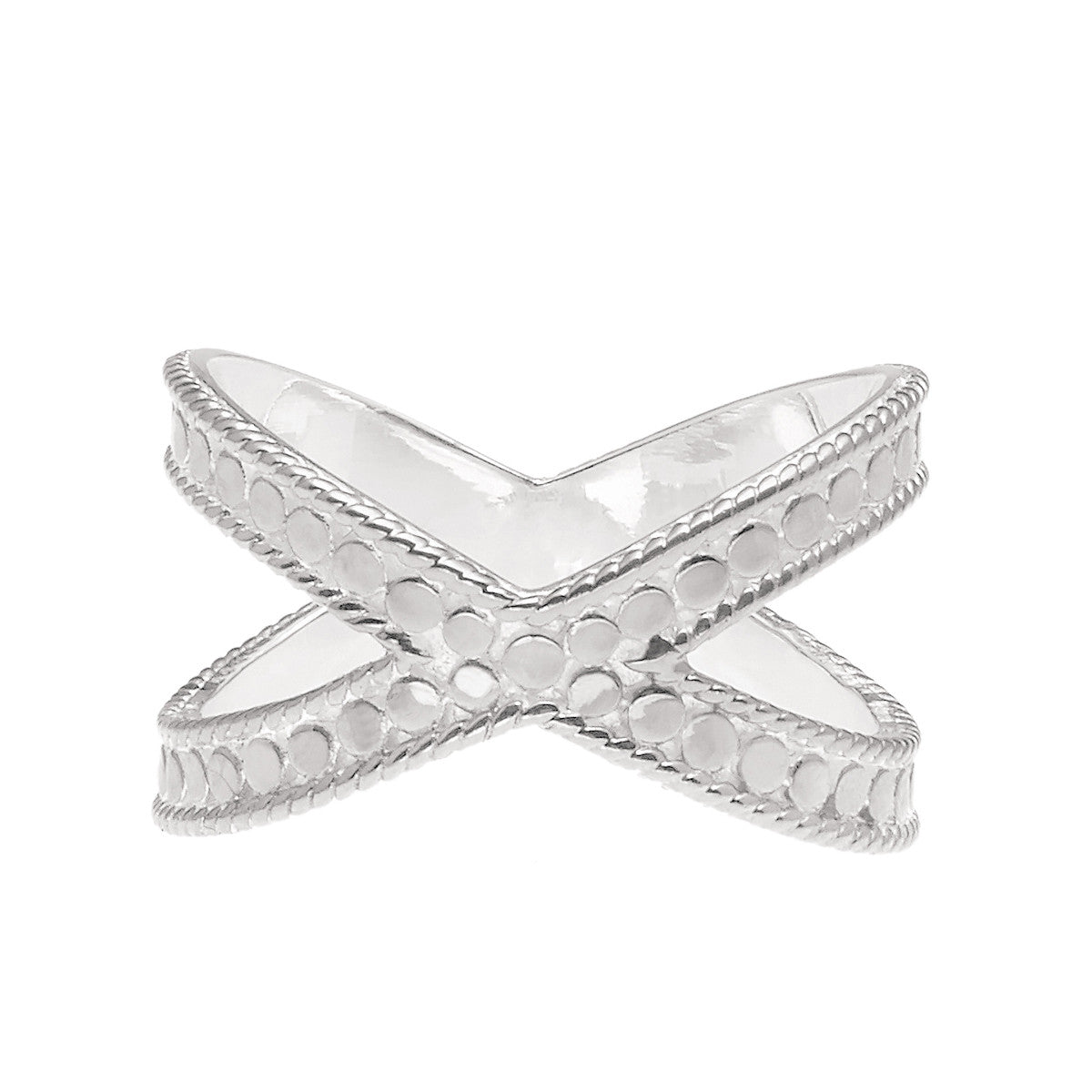 Anna Beck Single Cross Ring - Silver-Anna Beck Jewelry-Blue Hand Home