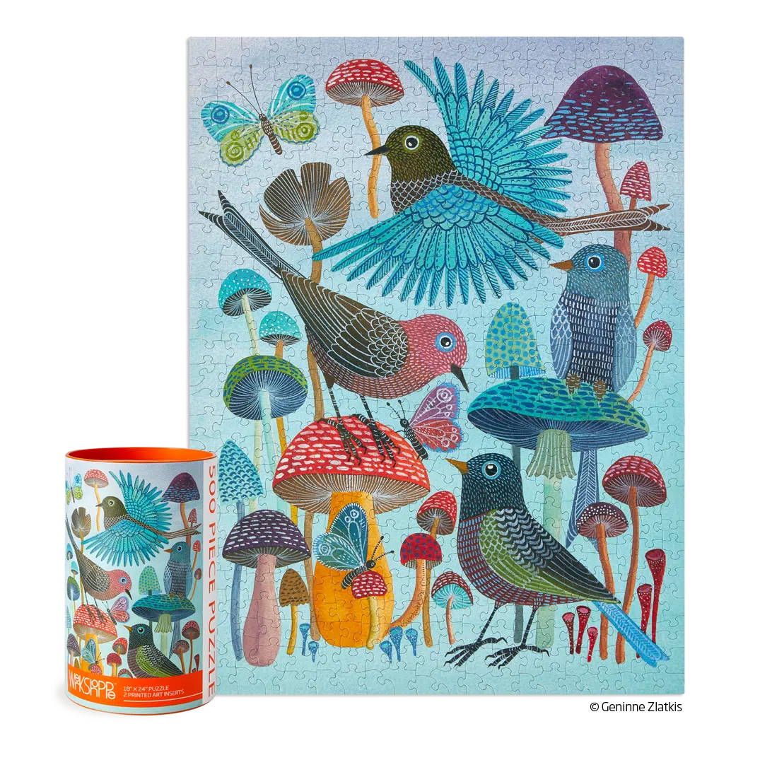 500 Piece Jigsaw Puzzle-Werkshoppe-Blue Hand Home