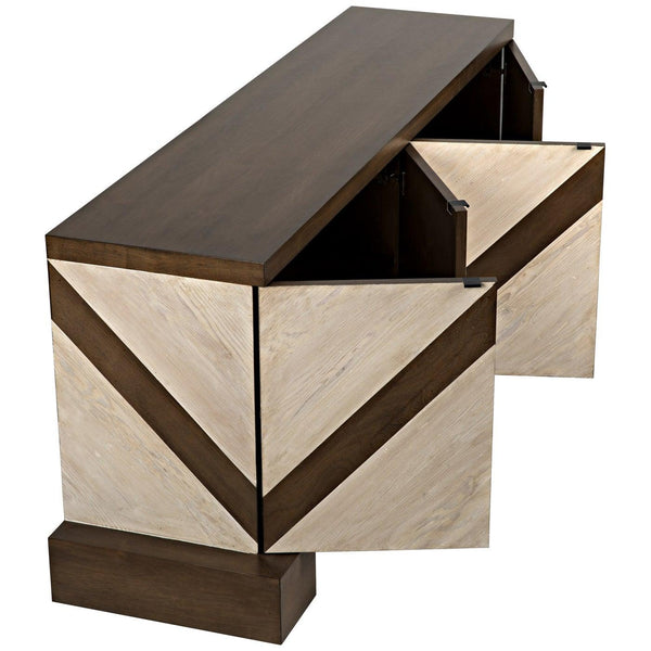 Miller Sideboard, Reclaimed Lumber/Walnut Top/Base-CFC Furniture-Blue Hand Home