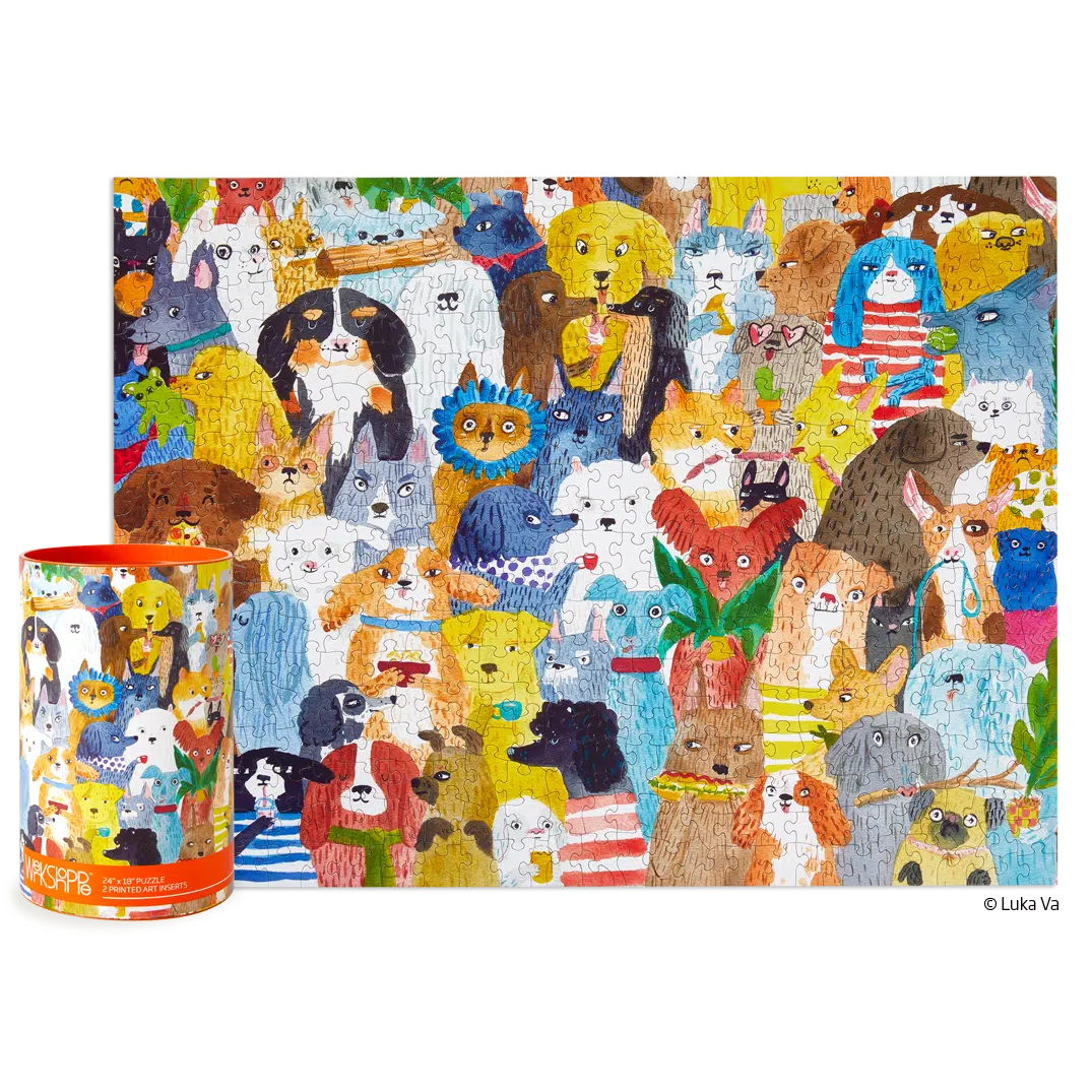 500 Piece Jigsaw Puzzle-Werkshoppe-Blue Hand Home