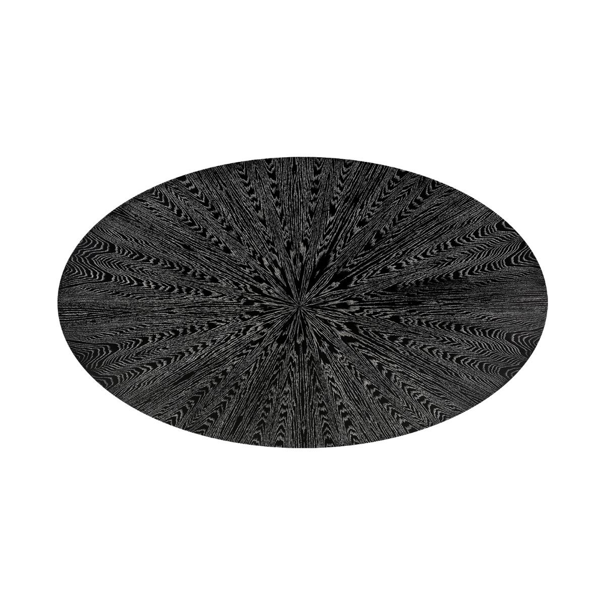 Villa & House - Stockholm 95" Oval Dining Table Top, Black Cerused (Base Sold Separately)-Bungalow 5-Blue Hand Home