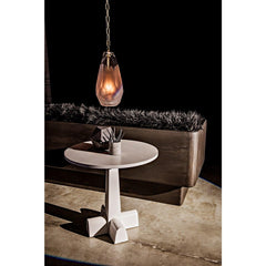 Camellia Round Side Table, Oak-CFC Furniture-Blue Hand Home