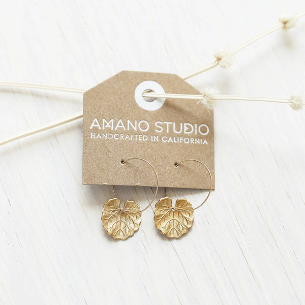 Geranium Leaf Hoop-Amano Studio-Blue Hand Home