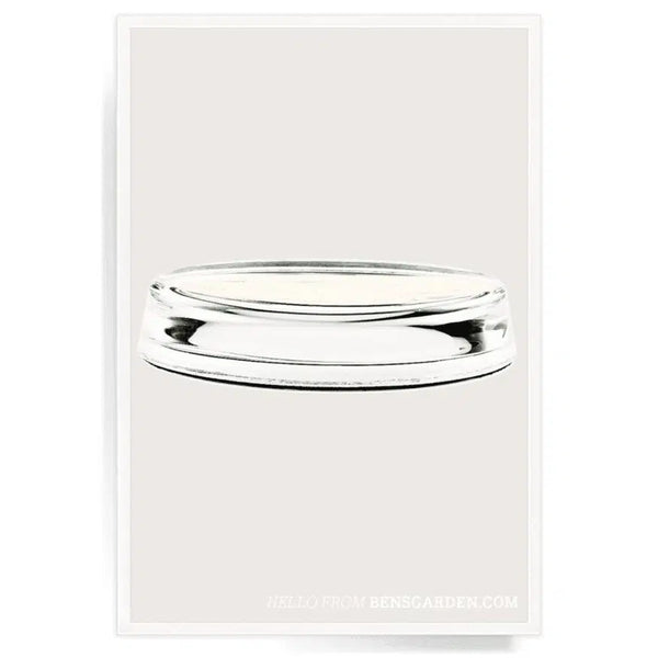 Crystal Oval Paperweight-Ben's Garden-Blue Hand Home