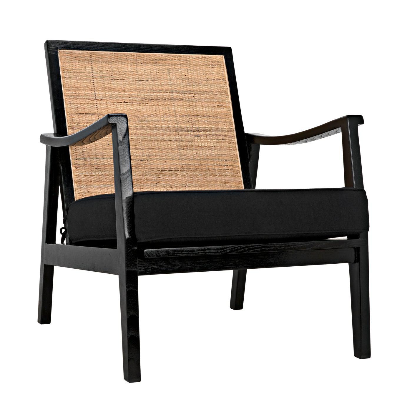 Lichtenstein Chair, Charcoal Black-Noir Furniture-Blue Hand Home