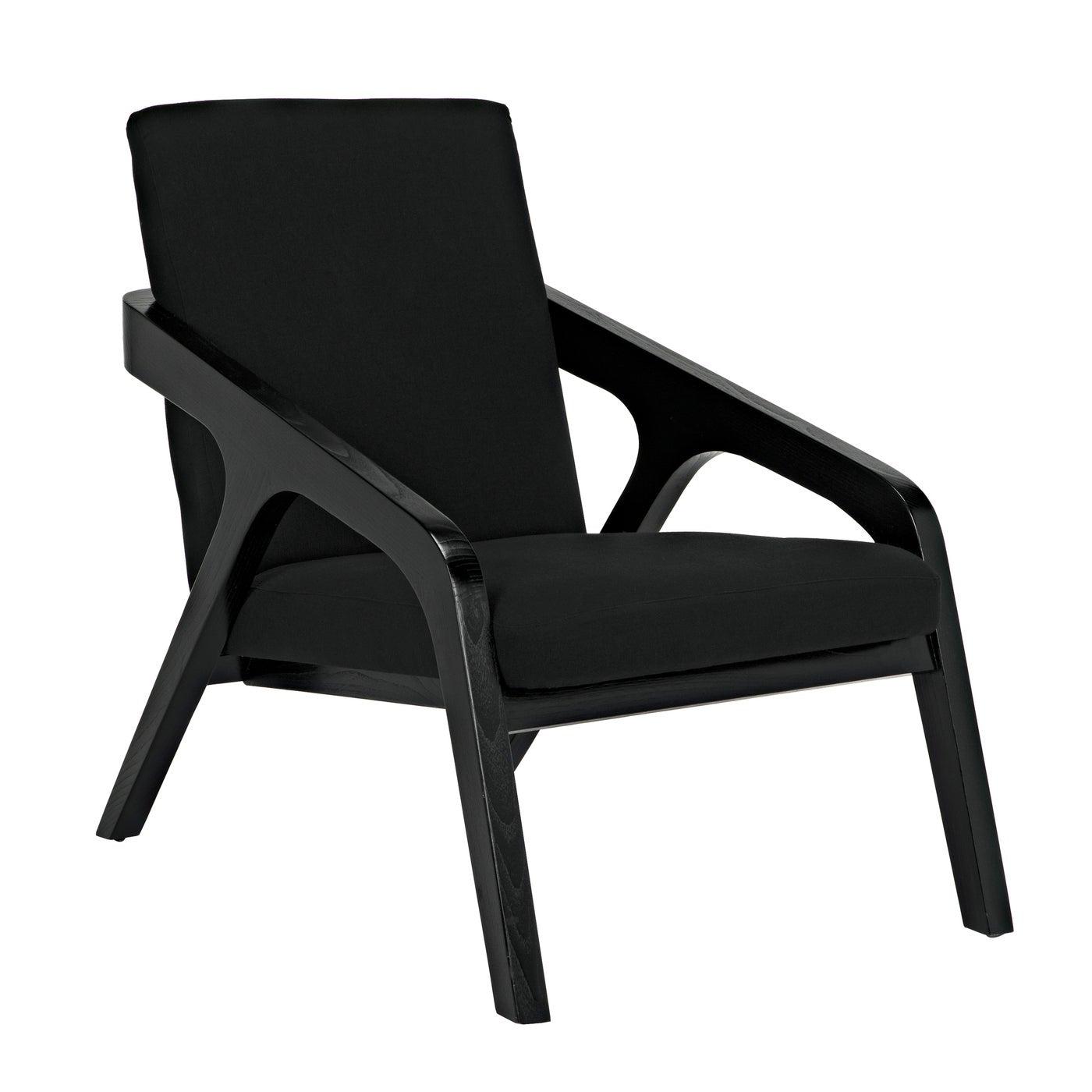 Lamar Chair, Charcoal Black-Noir Furniture-Blue Hand Home