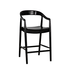 Remo Counter Chair, Charcoal Black