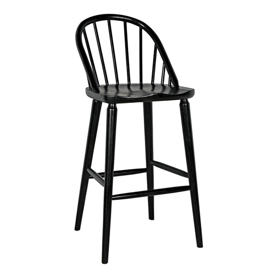 Gloster Bar Chair, Charcoal Black-Noir Furniture-Blue Hand Home