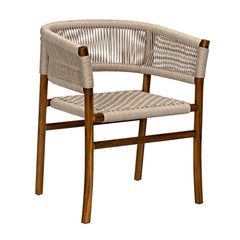 Conrad Chair, Teak with Woven Rope