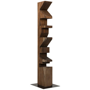 Totem Statue, Munggur-Noir Furniture-Blue Hand Home