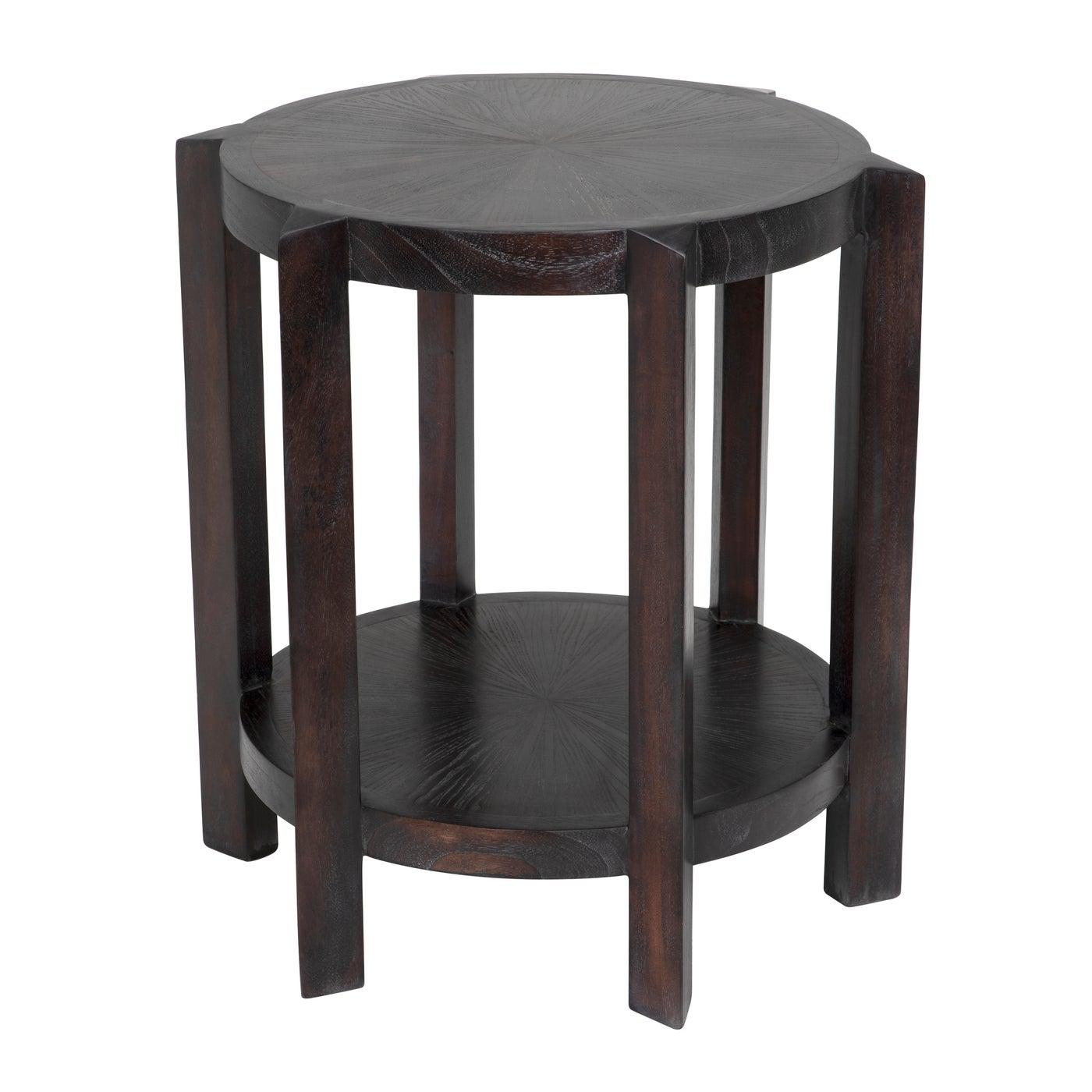 Yuhuda Small Side Table, Sombre Finish