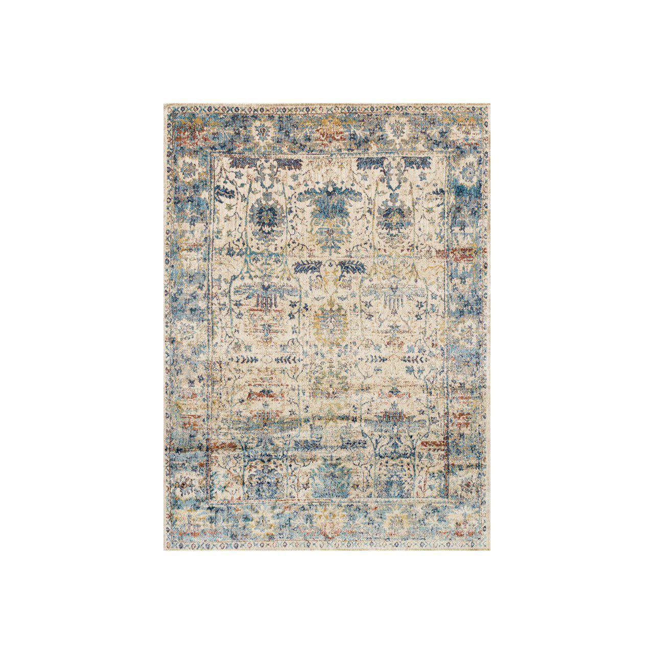 Loloi Rugs Anastasia Collection - AF-07 Sand/Light Blue-Loloi Rugs-Blue Hand Home