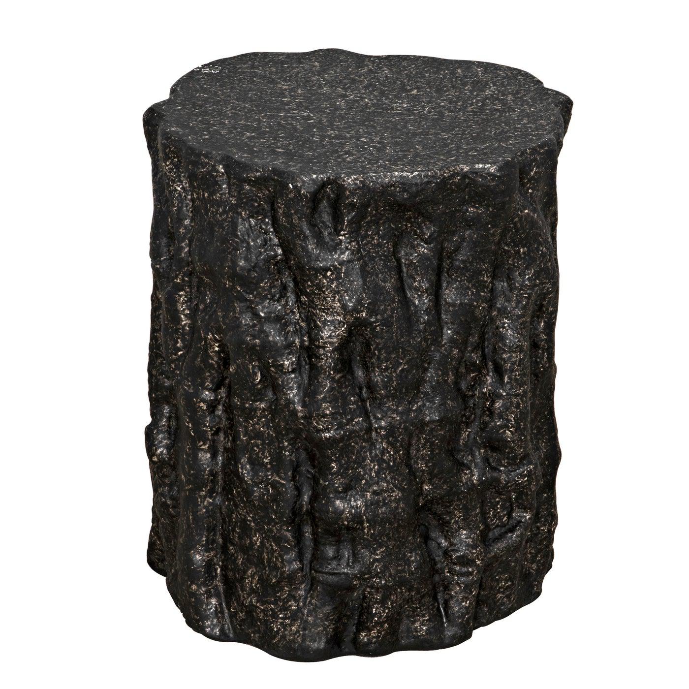 Damono Stool/Side Table, Black Fiber Cement
