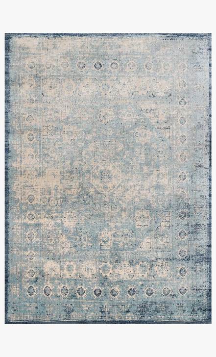 Anastasia Rugs by Loloi - AF-14 Lt. Blue / Ivory-Loloi Rugs-Blue Hand Home