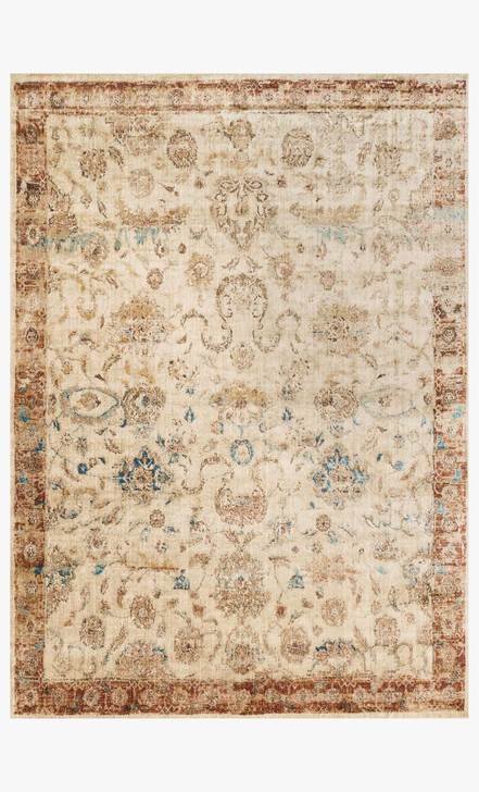 Anastasia Rugs by Loloi - AF-04 Ant. Ivory/Rust-Loloi Rugs-Blue Hand Home