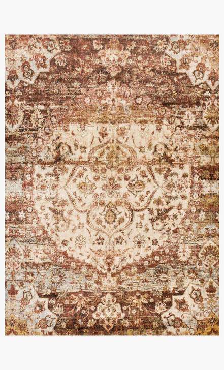 Anastasia Rugs by Loloi - AF-06 Rust/Ivory-Loloi Rugs-Blue Hand Home