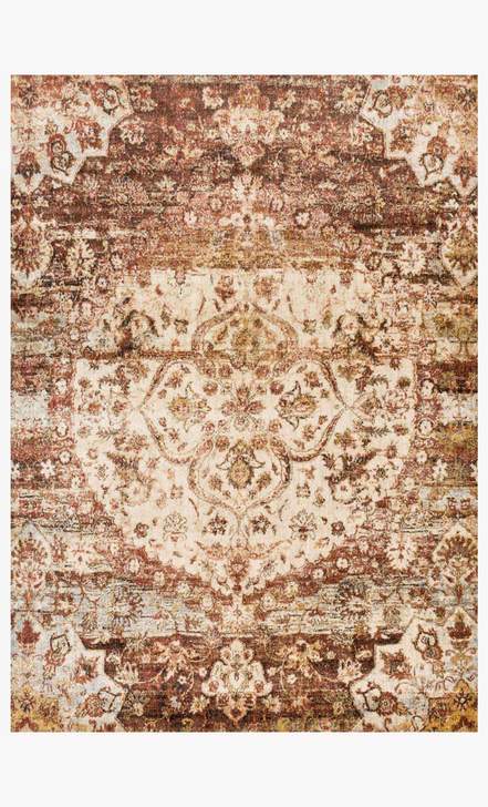 Anastasia Rugs by Loloi - AF-06 Rust/Ivory-Loloi Rugs-Blue Hand Home