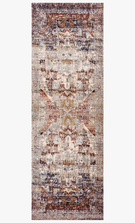 Anastasia Rugs by Loloi - AF-08 Slate/Multi-Loloi Rugs-Blue Hand Home