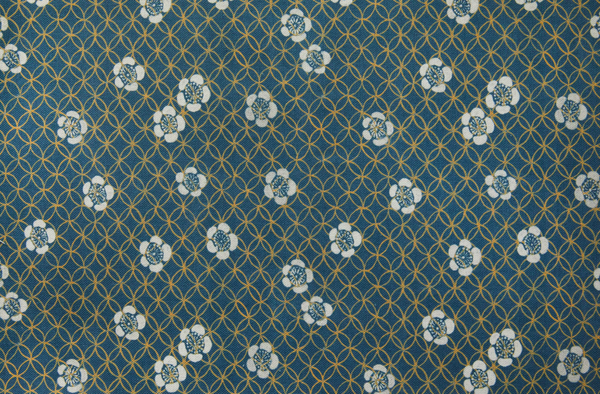 Cisco Fabric Anemone Marine Blue - Grade H - Cotton/Linen-Cisco Brothers-Blue Hand Home
