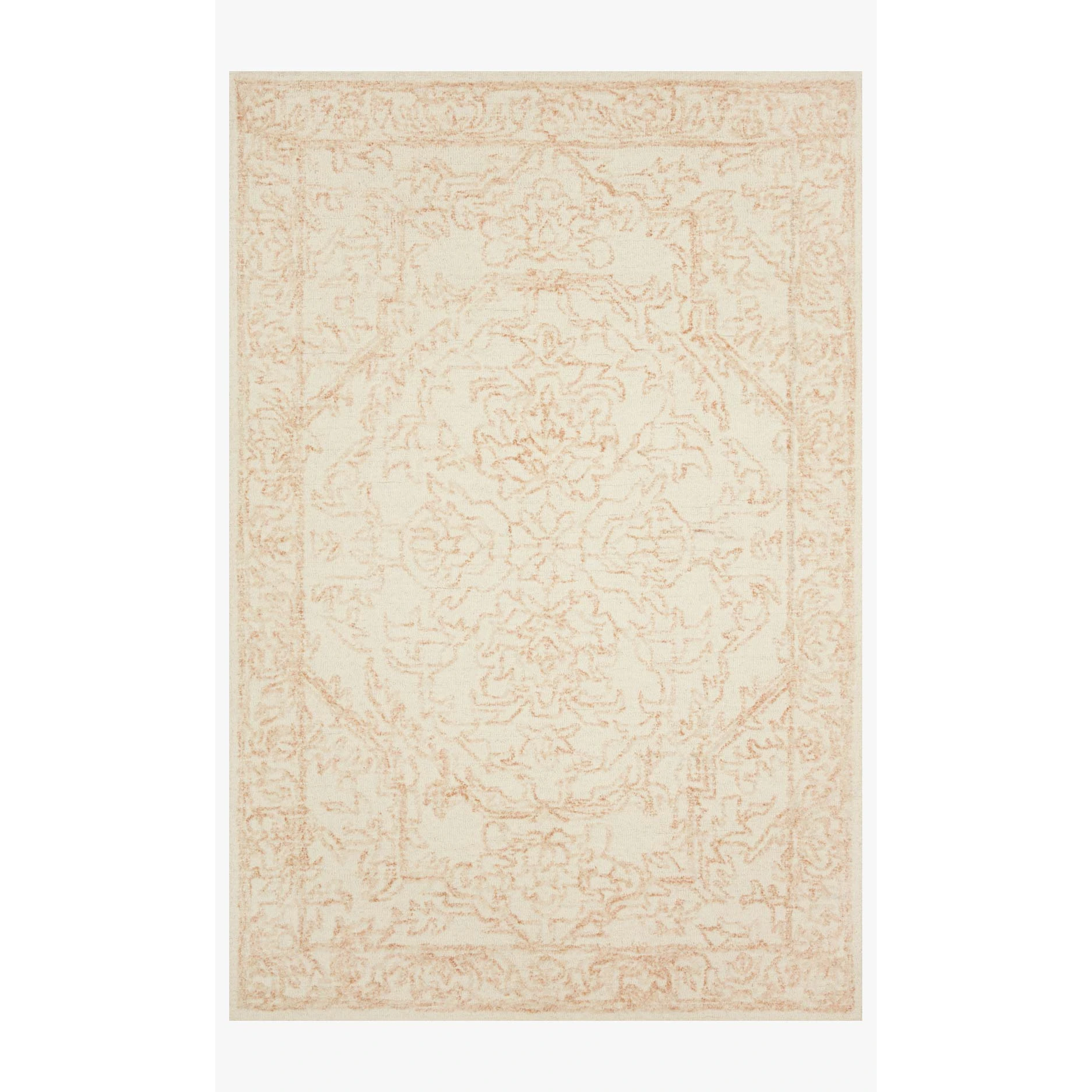 Annie Rug Magnolia Home by Joanna Gaines - ANN-05 White/Pink-Loloi Rugs-Blue Hand Home