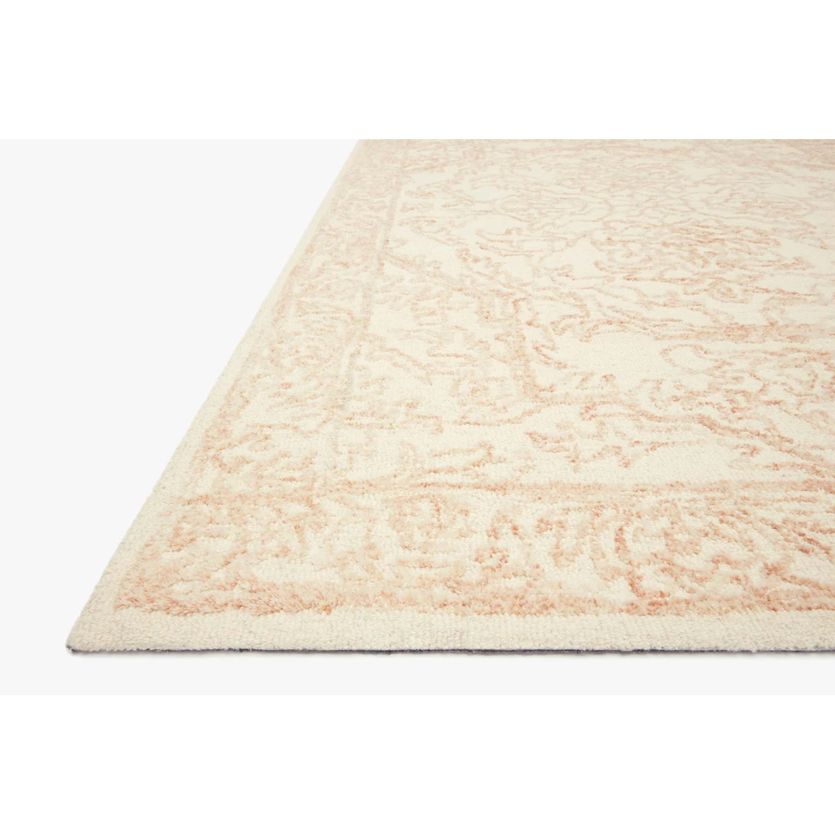 Annie Rug Magnolia Home by Joanna Gaines - ANN-05 White/Pink-Loloi Rugs-Blue Hand Home