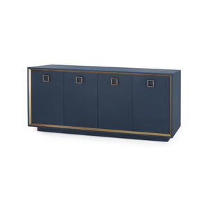 Villa & House - Ansel 4-Door Cabinet, Navy Blue-Bungalow 5-Blue Hand Home