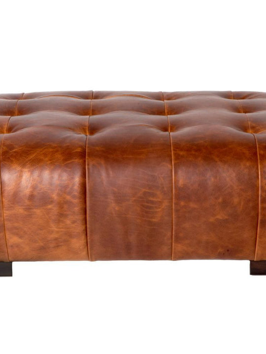Essentials Cisco Brothers Arden Leather Ottoman