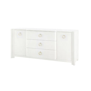 Villa & House - Audrey 3-Drawer & 2-Door Cabinet, White-Bungalow 5-Blue Hand Home