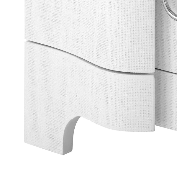 Villa & House - Bardot 3-Drawer Side Table In White-Bungalow 5-Blue Hand Home