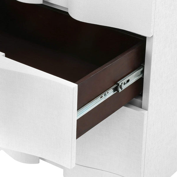 Villa & House - Bardot 3-Drawer Side Table In White-Bungalow 5-Blue Hand Home
