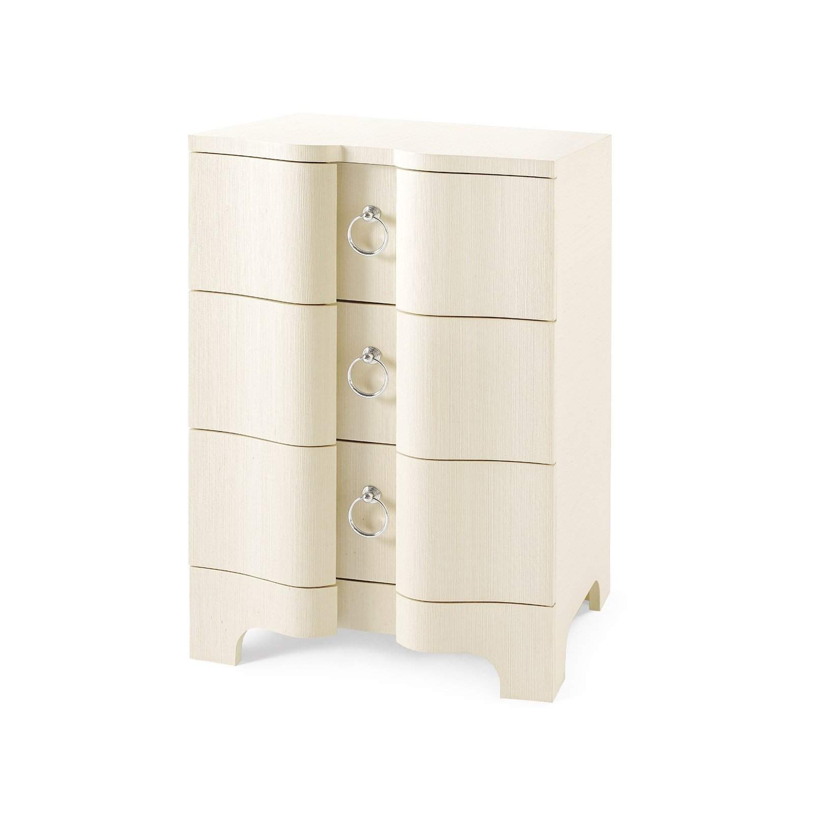 Villa & House - Bardot 3-Drawer Side Table In Natural-Bungalow 5-Blue Hand Home
