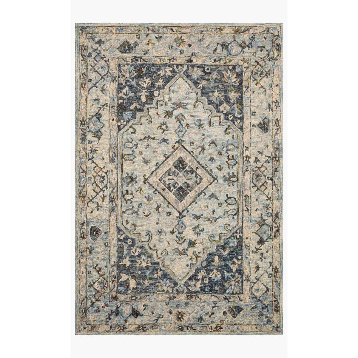 Beatty Rugs by Loloi - BEA-01 - Lt. Blue / Blue-Loloi Rugs-Blue Hand Home