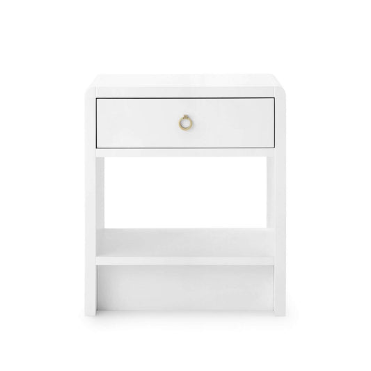 Villa & House - Benjamin 1-Drawer Side Table In White-Bungalow 5-Blue Hand Home