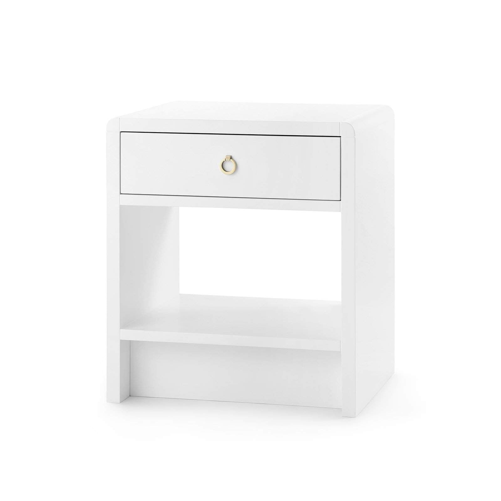 Villa & House - Benjamin 1-Drawer Side Table In White-Bungalow 5-Blue Hand Home