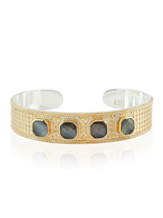Anna Beck Grey Quartz Multi-Stone Cuff